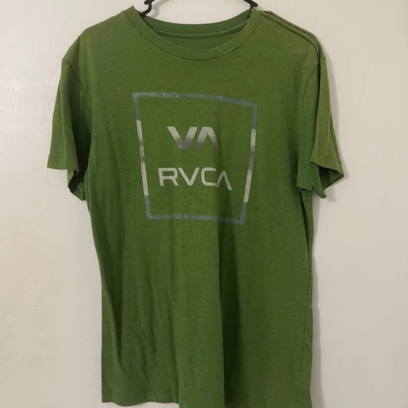 RVCA Other - RVCA Muscle Fit Vintage Dye Green Surf T Shirt, M